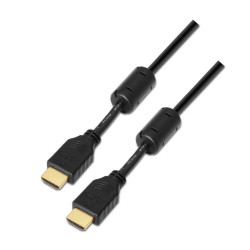 CAVO HDMI AD ALTA VELOCITÀ AISENS / HEC CON FERRITE - A MASCHIO-A MASCHIO - 1.8M - FULL HD - COLORE NERO