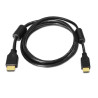 CAVO HDMI AD ALTA VELOCITÀ AISENS / HEC CON FERRITE - A MASCHIO-A MASCHIO - 1.8M - FULL HD - COLORE NERO