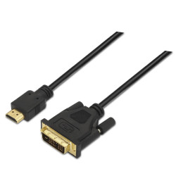 CAVO AISENS DVI A HDMI - DVI18+1/MASCHIO-HDMI A MASCHIO - 1,8 M - FULL HD - COLORE NERO