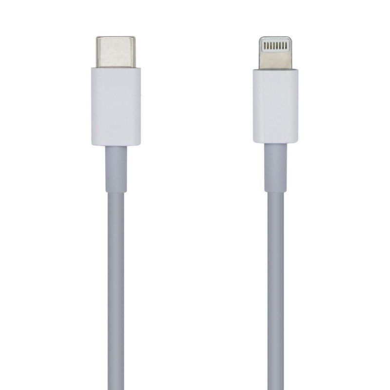 CAVO AISENS DA LIGHTNING A USB-C USB 2.0 - LIGHTNING/M-USB-C/M - 1,0 M - COLORE BIANCO