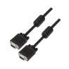 CAVO AISENS SVGA CON FERRITE - HDB15/MASCHIO-HDB15/MASCHIO - 1.8M - COLORE NERO