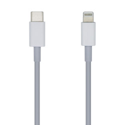 CAVO AISENS DA LIGHTNING A USB-C USB 2.0 - LIGHTNING/M-USB-C/M - 2,0 M - COLORE BIANCO