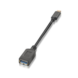 CAVO AISENS USB 3.1 GEN1 5GBPS 3A - TIPO USB-C/MA FEMMINA - 15CM - COLORE NERO