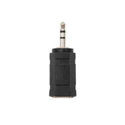 ADATTATORE AUDIO STEREO NANOCABLE DA JACK DA 2,5 MM FEMMINA A JACK DA 3,5 MM MASCHIO - NERO