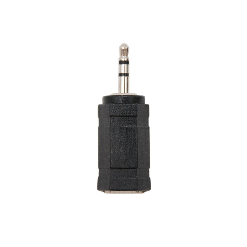 ADATTATORE AUDIO STEREO NANOCABLE DA JACK DA 2,5 MM FEMMINA A JACK DA 3,5 MM MASCHIO - NERO