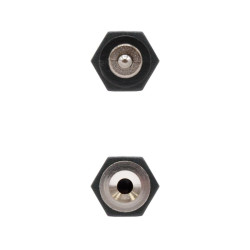 ADATTATORE AUDIO STEREO NANOCABLE DA JACK DA 2,5 MM FEMMINA A JACK DA 3,5 MM MASCHIO - NERO