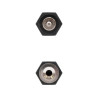 ADATTATORE AUDIO STEREO NANOCABLE DA JACK DA 2,5 MM FEMMINA A JACK DA 3,5 MM MASCHIO - NERO