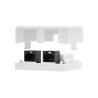 CASSETTA ESTERNA NANOCABLE RJ45 CAT.6 FTP 2 PRESE