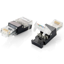EQUIP KIT 2 UNITÀ CONNETTORI RJ45 CAT 6 - SENZA ATTREZZI