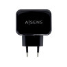 CARICATORE USB AISENS 17W 5V/3.4A - 2XUSB CON CONTROLLO AI - COLORE NERO