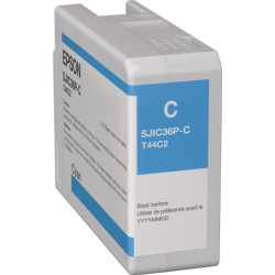 CARTUCCIA D'INCHIOSTRO ORIGINALE (SJIC36P-C) EPSON CW-C6000AE (80ML) CIANO