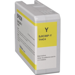 CARTUCCIA D'INCHIOSTRO ORIGINALE (SJIC36P-Y) EPSON CW-C6000AE (80ML) GIALLO