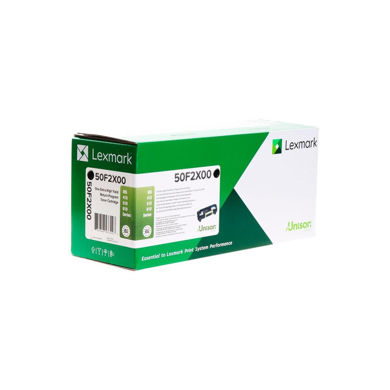 TONER ORIGINALE (50F2X0E, 502X) LEXMARK MS410, MS510 (10K) AZIENDALE