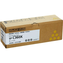 TONER ORIGINALE (408253, SPC360X) RICOH AFICIO SP C361SFNW (9K) GIALLO