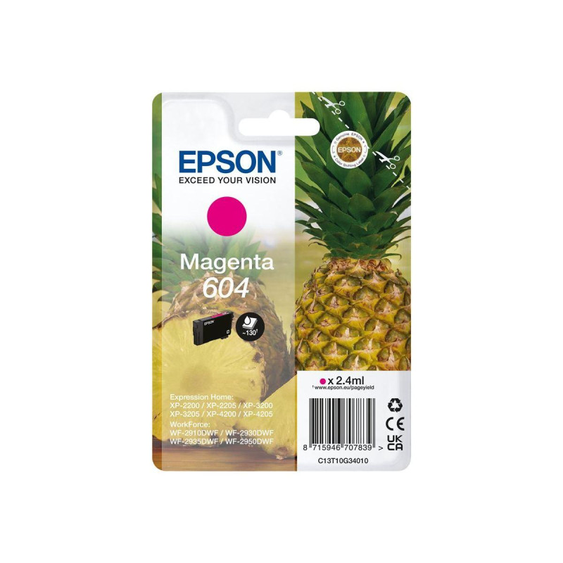 CARTUCCIA ORIGINALE (C13T10G34010, 604) EPSON XP2200 (130PAG) MAGENTA