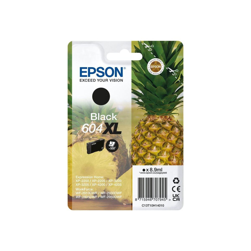 CARTUCCIA ORIGINALE (C13T10H14010, 604XL) EPSON XP2200 (500PAG) NERO XL