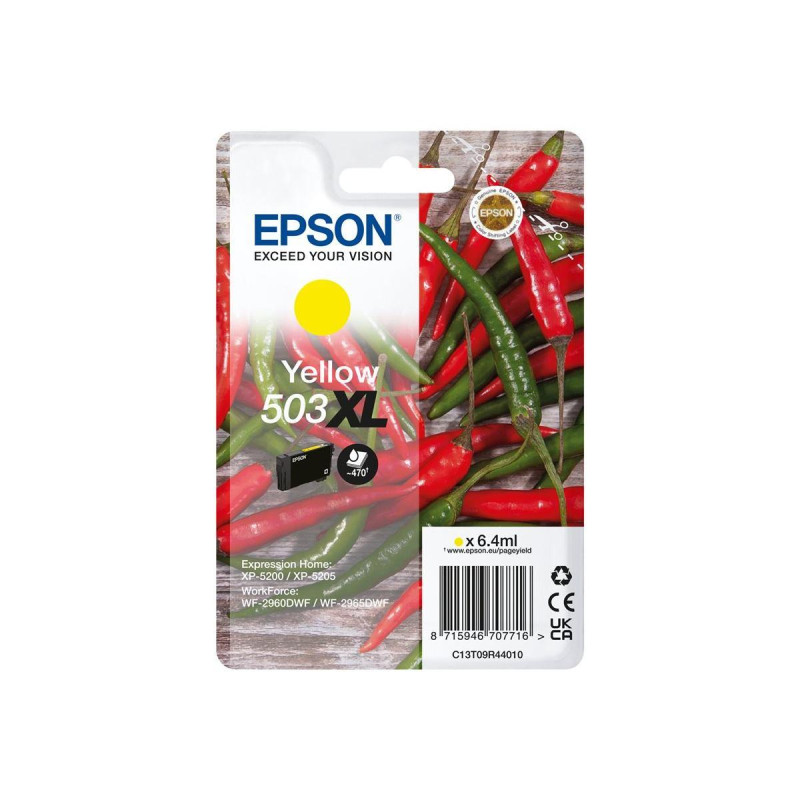 CARTUCCIA ORIGINALE (C13T09R44010, 503XL) EPSON XP5200 | 470PAG. | GIALLO XL