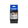NASTRO LAMINATO ORIGINALE TESTO NERO SU SFONDO BIANCO BROTHER TZESE4 (18MM X 8M)