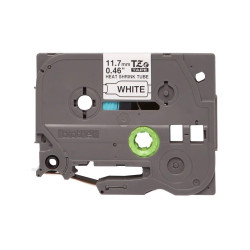 NASTRO ORIGINALE PER ETICHETTE TERMORESTRINGENTE PER CAVI (HSE231) BROTHER - TESTO NERO SU BIANCO (11,7 MM X 1,5MT) - CAVO CONSI