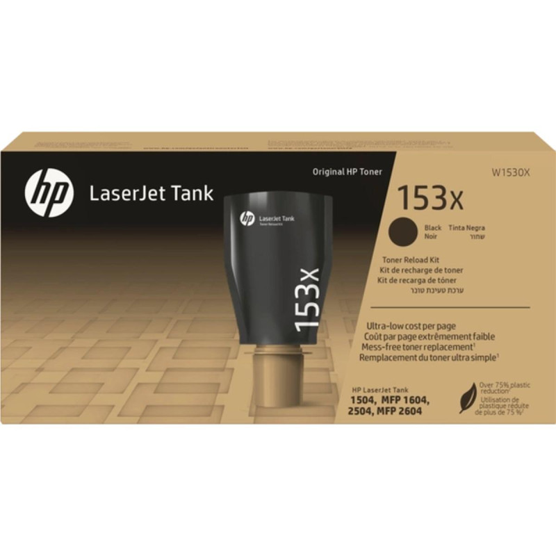 KIT DI RICARICA TONER NERO ORIGINALE (W1530X, 530X) HP LASERJET TANK 1504W (5K)