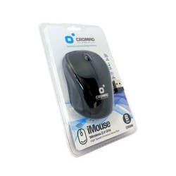 MOUSE WIRELESS USB CROMAD IMOUSE - 3 PULSANTI - USO AMBIDESTRO - NERO