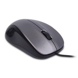 MOUSE USB NGS CREW 1200DPI - 3 PULSANTI - USO AMBIDESTRO - CAVO DA 1,30 M - COLORE GRIGIO/NERO
