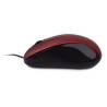 MOUSE USB NGS CREW 1200DPI - 3 PULSANTI - USO AMBIDESTRO - CAVO DA 1,30 M - COLORE ROSSO/NERO