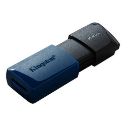 PENDRIVE KINGSTON DATATRAVELER EXODIA M CHIAVETTA USB 64GB - USB 3.2 GEN 1 - CAPPUCCIO PER CELLULARE - CLIP PORTACHIAVI - COLORE