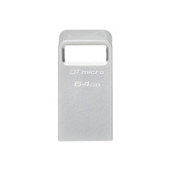 PENDRIVE KINGSTON DATATRAVELER MICRO USB FLASH DRIVE 64GB - USB 3.2 GEN 1 - ULTRACOMPATTA E LEGGERA - CLIP PORTACHIAVI - CORPO I