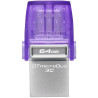 PENDRIVE KINGSTON DATATRAVELER MICRODUO 3C MEMORIA USB-A + USB-C 64GB 3.2 GEN 1 - VELOCITÀ DI LETTURA 200 MB/S