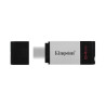 PENDRIVE KINGSTON DATATRAVELER 80 USB TIPO C FLASH DRIVE 64GB - USB-C 3.2 GEN 1 - 200 MB/S LETTURA - CON COVER - DESIGN IN METAL