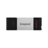 PENDRIVE KINGSTON DATATRAVELER 80 USB TIPO C FLASH DRIVE 64GB - USB-C 3.2 GEN 1 - 200 MB/S LETTURA - CON COVER - DESIGN IN METAL