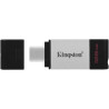 PENDRIVE KINGSTON DATATRAVELER 80 USB TIPO C FLASH DRIVE 128GB - USB-C 3.2 GEN 1 - 200 MB/S LETTURA - CON COVER - DESIGN IN META
