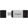 PENDRIVE KINGSTON DATATRAVELER 80 USB TIPO C FLASH DRIVE 32GB - USB-C 3.2 GEN 1 - 200 MB/S LETTURA - CON COVER - DESIGN IN METAL
