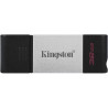 PENDRIVE KINGSTON DATATRAVELER 80 USB TIPO C FLASH DRIVE 32GB - USB-C 3.2 GEN 1 - 200 MB/S LETTURA - CON COVER - DESIGN IN METAL