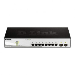 D-LINK SMART SWITCH 8 PORTE GIGABIT + 2 PORTE SFP