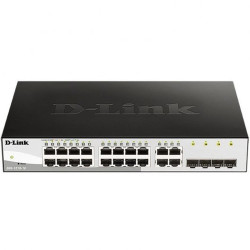 SWITCH SMART MANAGEABLE D-LINK 12 PORTE GIGABIT + 4 PORTE SFP COMBINATE + 4 PORTE SFP/SFP+