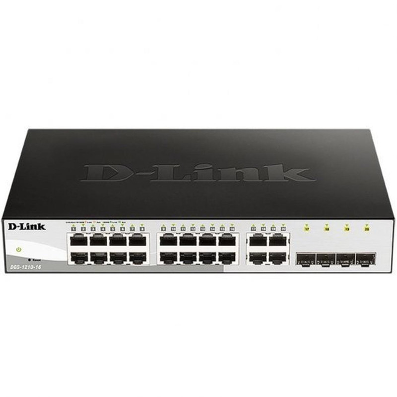 SWITCH SMART MANAGEABLE D-LINK 12 PORTE GIGABIT + 4 PORTE SFP COMBINATE + 4 PORTE SFP/SFP+