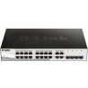 SWITCH SMART MANAGEABLE D-LINK 12 PORTE GIGABIT + 4 PORTE SFP COMBINATE + 4 PORTE SFP/SFP+