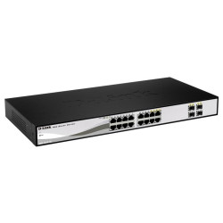 SWITCH SEMI-GESTITO D-LINK 16 PORTE 10/100/1000 AUTO RJ45 UTP + 4 GIGABIT SFP