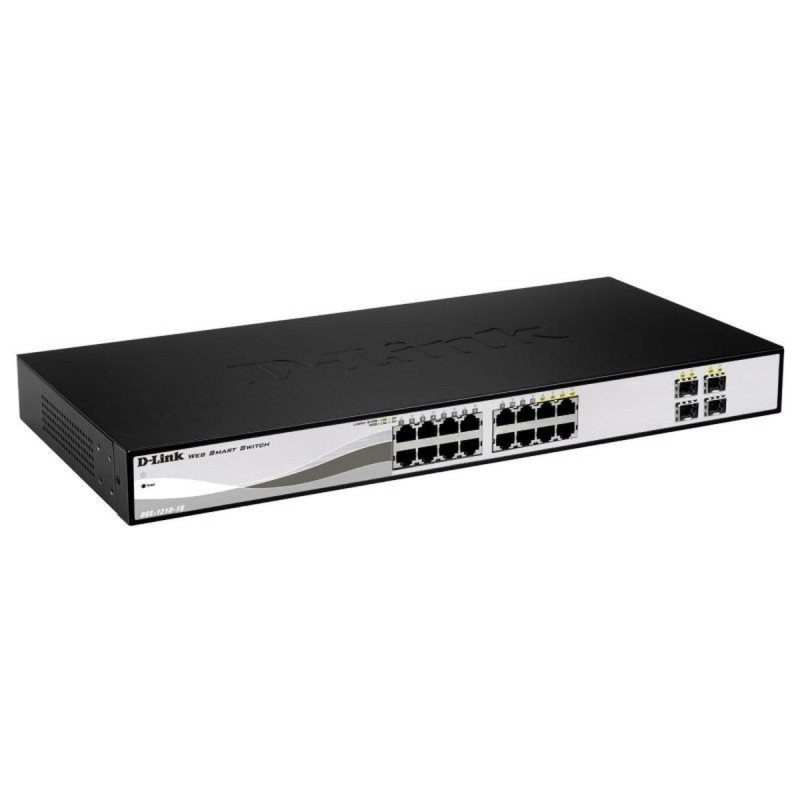SWITCH SEMI-GESTITO D-LINK 16 PORTE 10/100/1000 AUTO RJ45 UTP + 4 GIGABIT SFP
