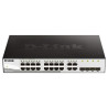 SWITCH GESTITO D-LINK 16 PORTE GIGABIT + 4 PORTE COMBINATE SFP