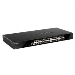 SWITCH GESTITO D-LINK 24 PORTE GIGA + 2 PORTE 10G + 2 PORTE SFP