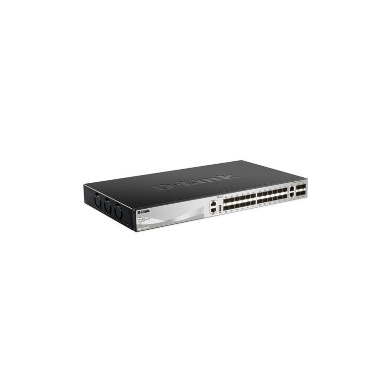 SWITCH GESTITO D-LINK L3 24P SFP+ 2P 10G+ 4P 10G SFP+