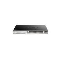 SWITCH GESTITO D-LINK L3 24P SFP+ 2P 10G+ 4P 10G SFP+