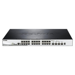 SWITCH SEMI-GESTITO D-LINK 24 PORTE GIGABIT POE + 4 SFP+