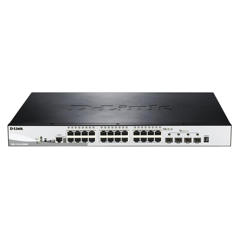 SWITCH SEMI-GESTITO D-LINK 24 PORTE GIGABIT POE + 4 SFP+