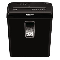 FELLOWES P-30C DISTRUGGI DOCUMENTI MANUALE A PARTICELLE - DISTRUGGE FINO A 6 FOGLI - 15L - COLORE NERO