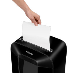 DISTRUGGI DOCUMENTI MANUALE FELLOWES LX70 CON TAGLIO A PARTICELLE - DISTRUGGE FINO A 11 FOGLI - 18 LITRI -NERO