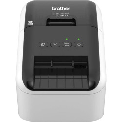 STAMPANTE TERMICA PER ETICHETTE USB PROFESSIONALE BROTHER QL800 - 93/PPM - 300X600 DPI - STAMPA IN NERO E ROSSO - TAGLIERINA AUT